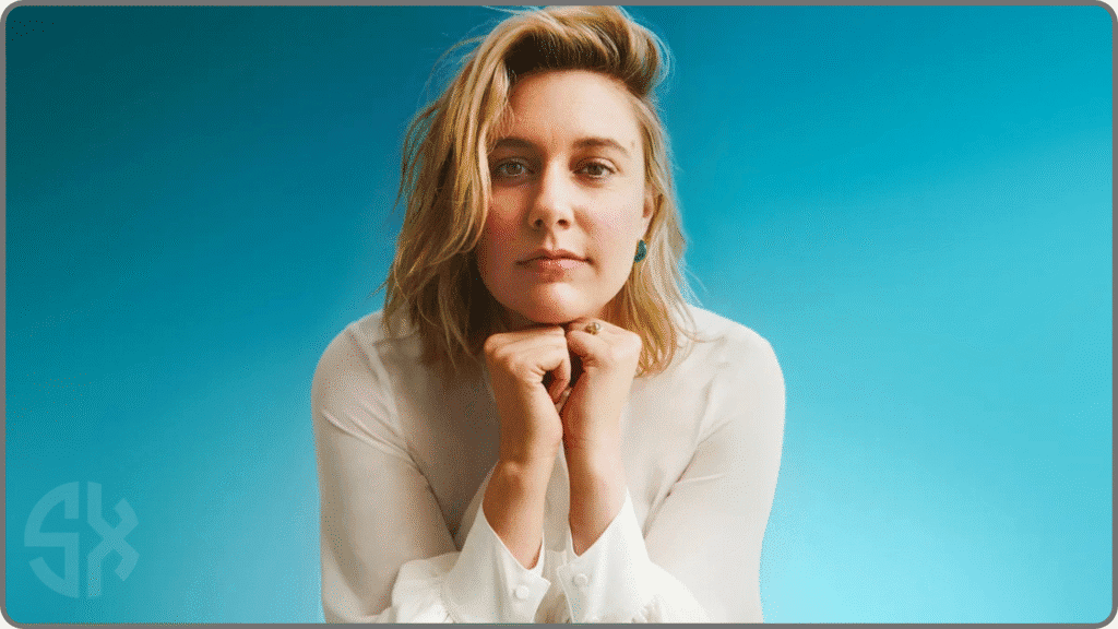 Greta Gerwig directing Barbie after indie success with Lady Bird and Little Women, embodying new‑era filmmaking