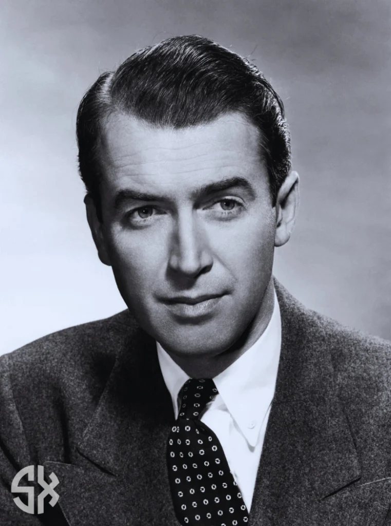 James Stewart smiling portrait, timeless Legendary Hollywood Actor