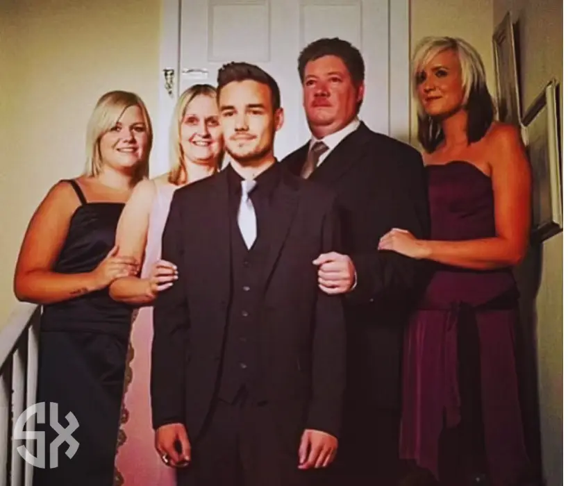 Liam Payne with his sisters in a warm family-style photo, shared in memory of his death anniversary