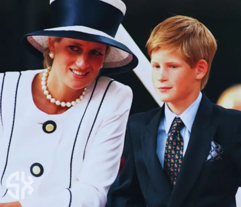 Prince Harry age 12 at Princess Diana’s funeral in 1997