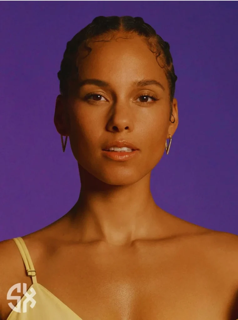 Alicia Keys involved in charity and humanitarian work supporting children affected by HIV/AIDS