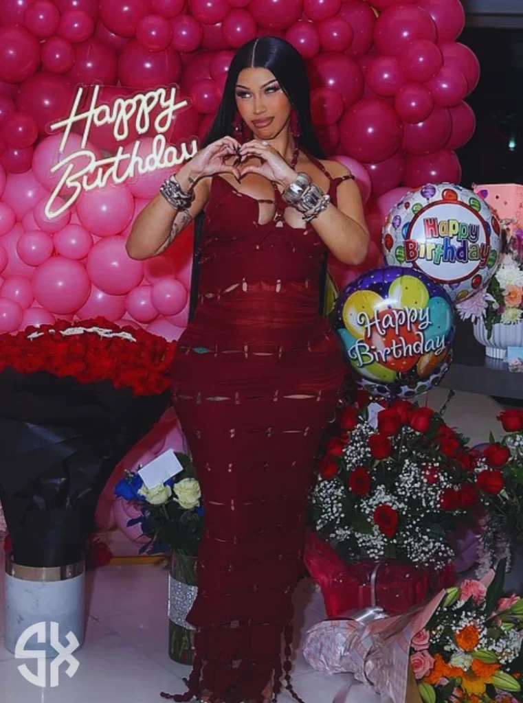Cardi B maternity fashion 2025 red carpet inspired birthday look - Cardi B Baby Bump Style