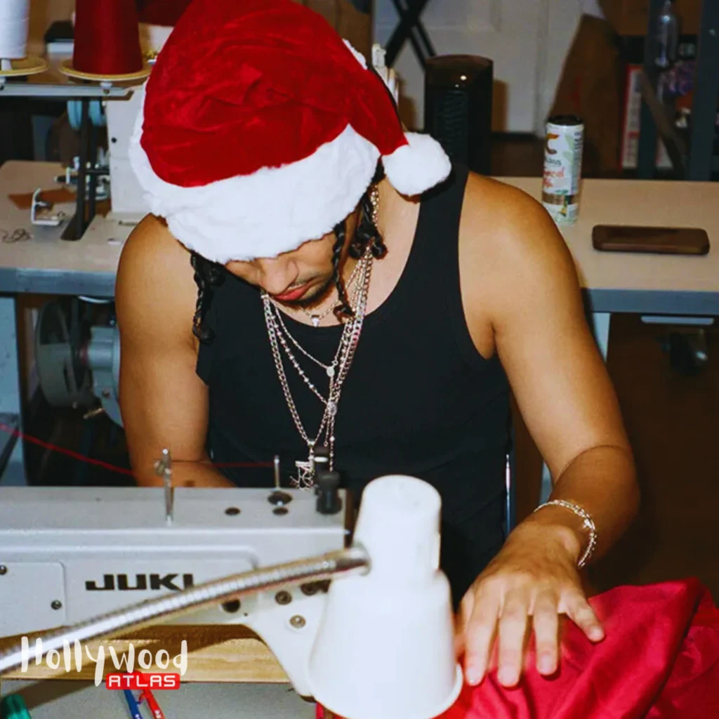 Designer Nigel Xavier creates Netflix Santa Jackets NFL MVPs using upcycled materials