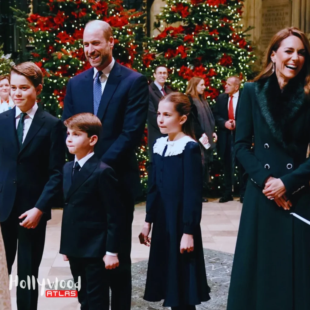 William and Kate latest family photo featuring George Charlotte and Louis during Christmas