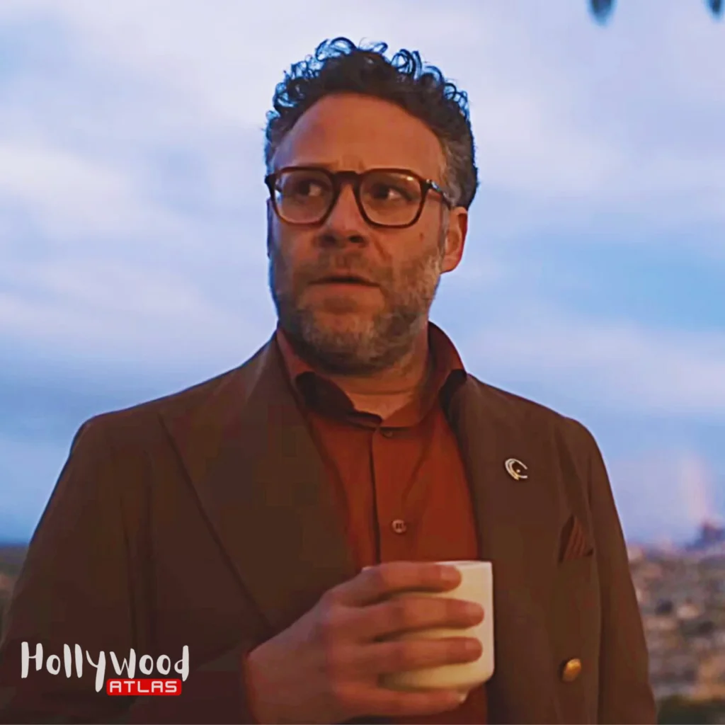 Seth Rogen in The Studio blending humor and emotion, recognized among top TV actors 2025