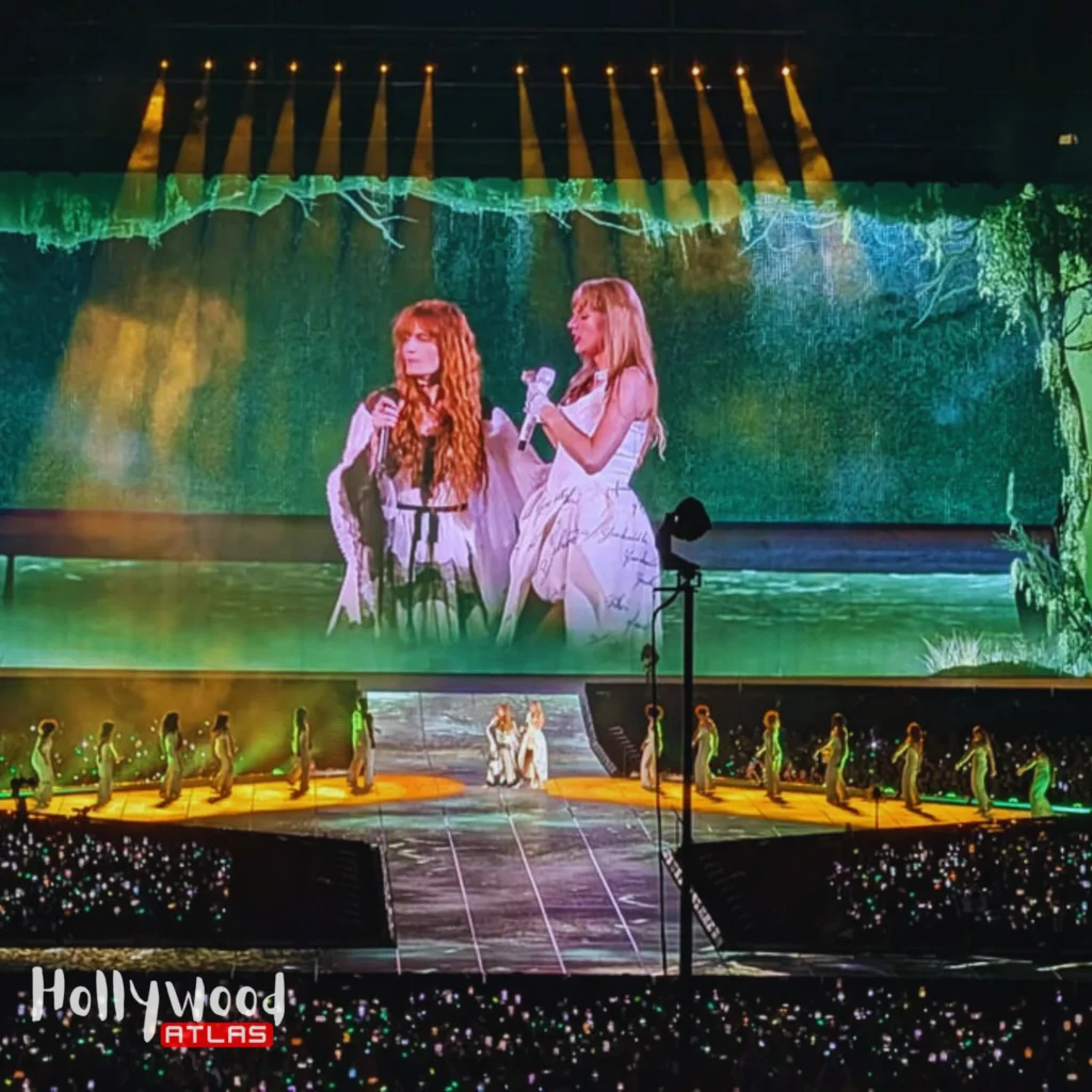 Taylor Swift final Eras Tour huddle moment backstage