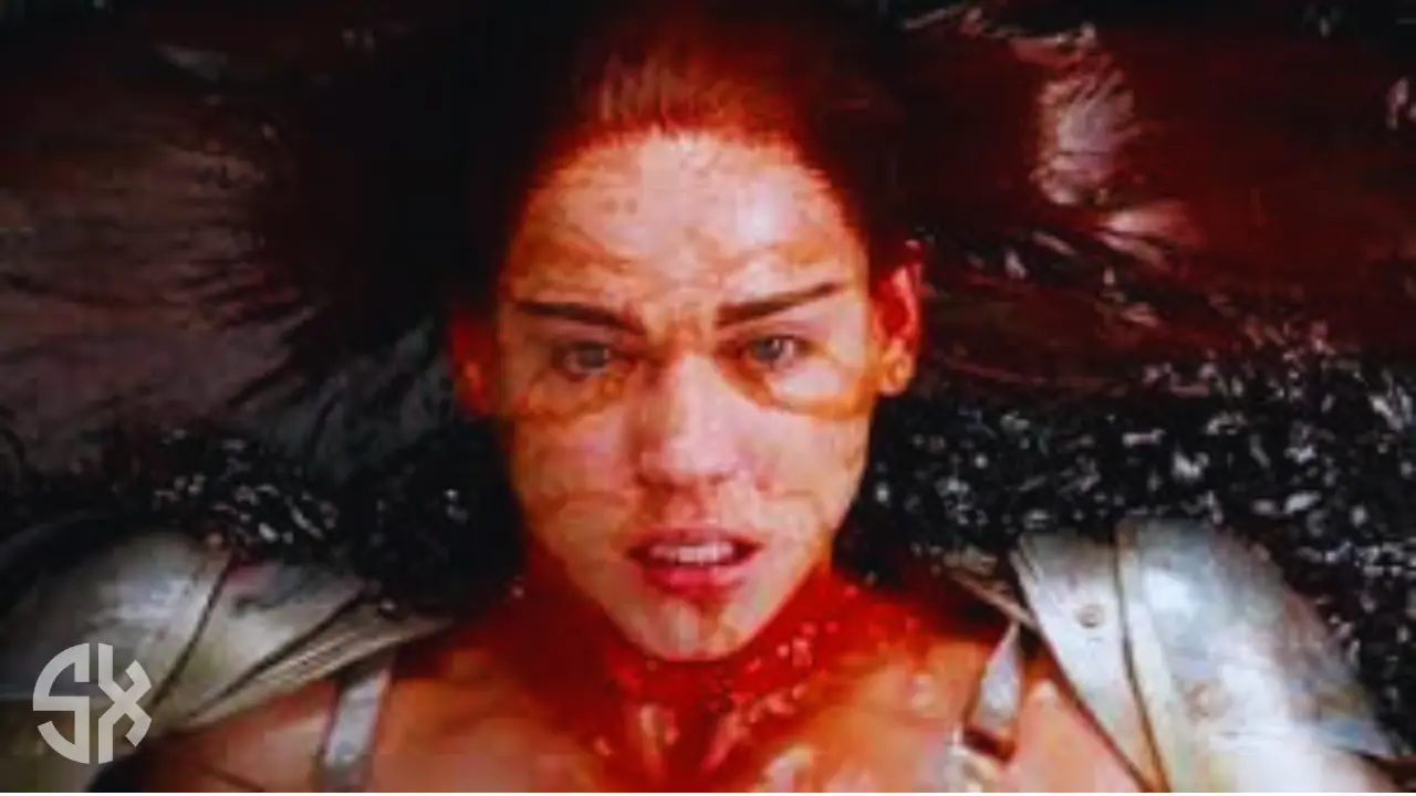 Red Sonja movie 2025 official poster featuring lead character in action