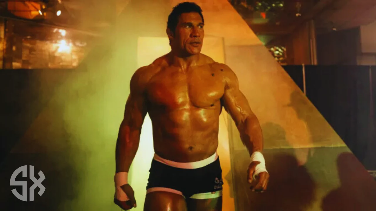Dwayne Johnson delivering a powerful performance in The Smashing Machine movie
