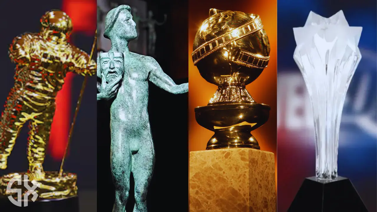 Stars arriving on the red carpet during the Awards Season Calendar 2025