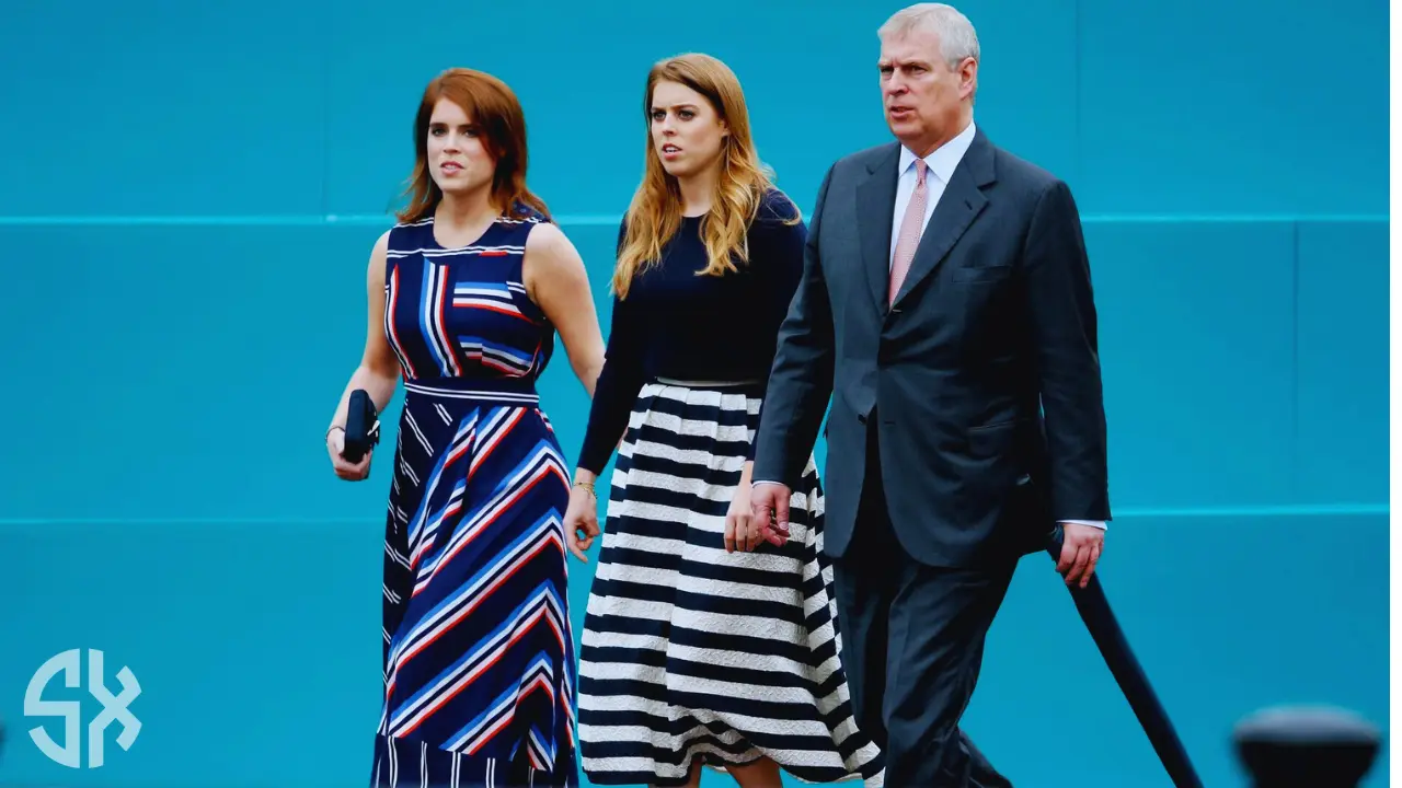 Princess Eugenie motherhood with Prince Andrew and Princess Beatrice during royal family event