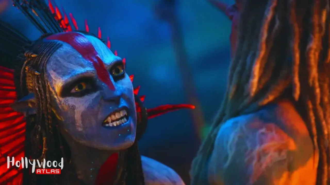 Epic battle scene on Pandora in Avatar Fire and Ash with Sam Worthington and Zoe Saldaña