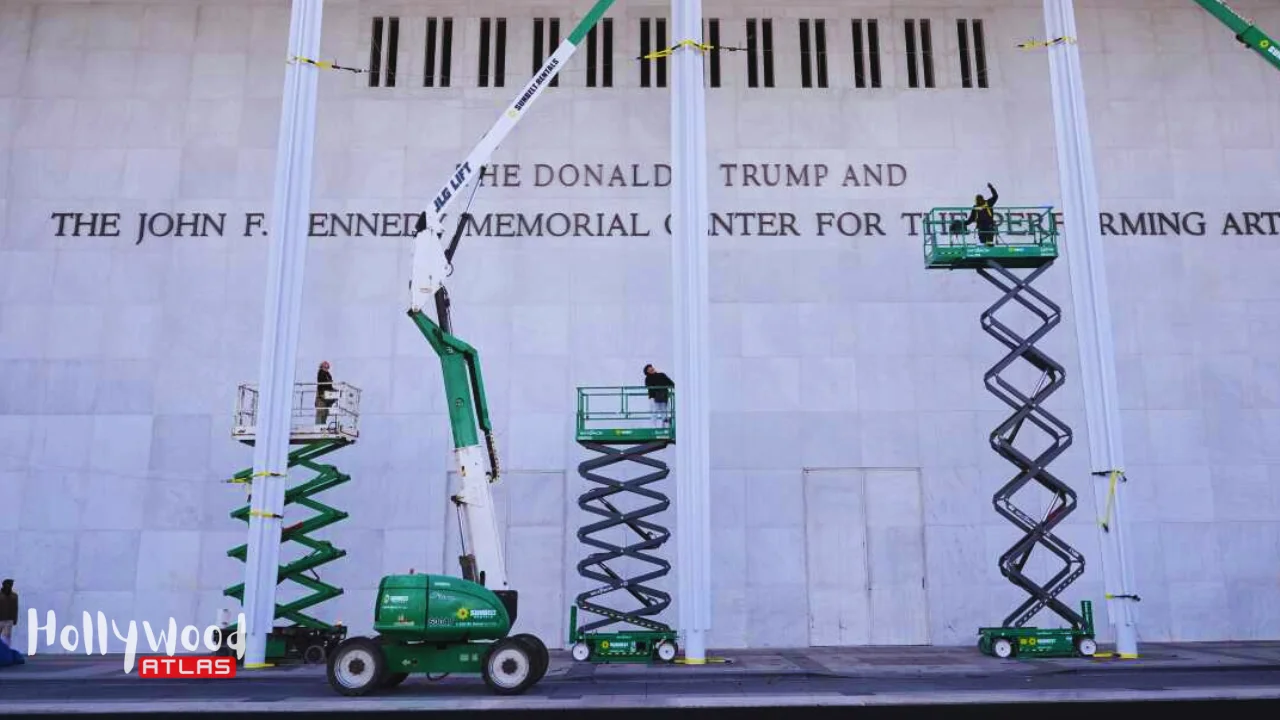 Exterior view of the Trump Kennedy Center ahead of the 2025 Kennedy Center Honors
