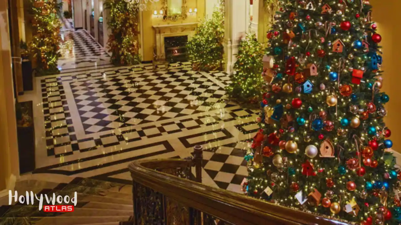 King Charles Christmas Palace Scotland throne room decor