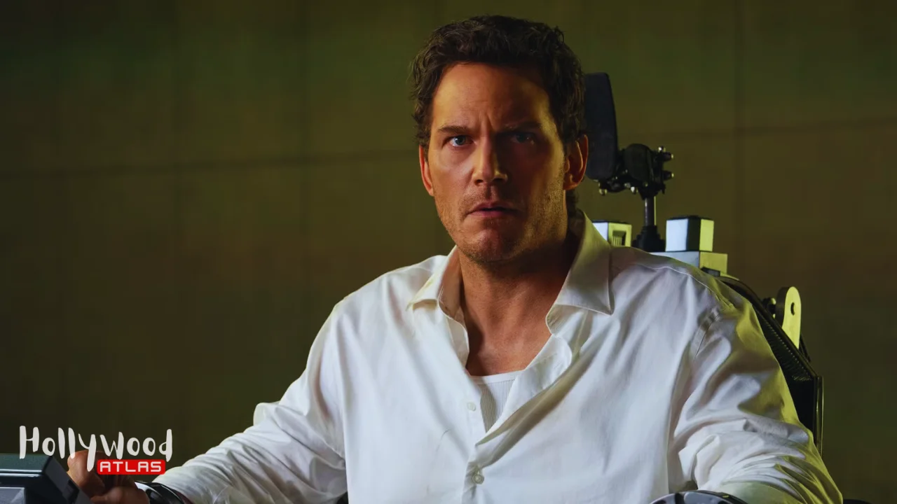 Chris Pratt stars in Mercy movie UK box office debut, a 2026 sci-fi thriller directed by Timur Bekmambetov