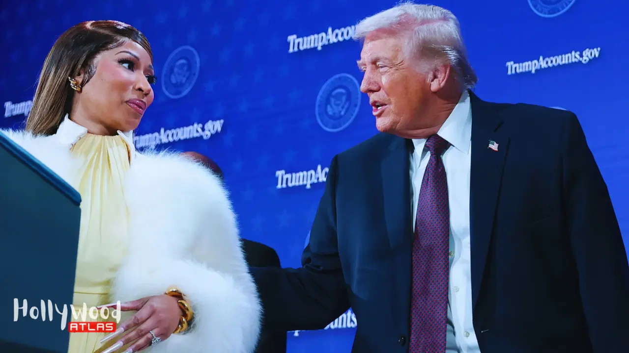 Nicki Minaj supports Trump during her appearance at the Trump Accounts summit in Washington, D.C.